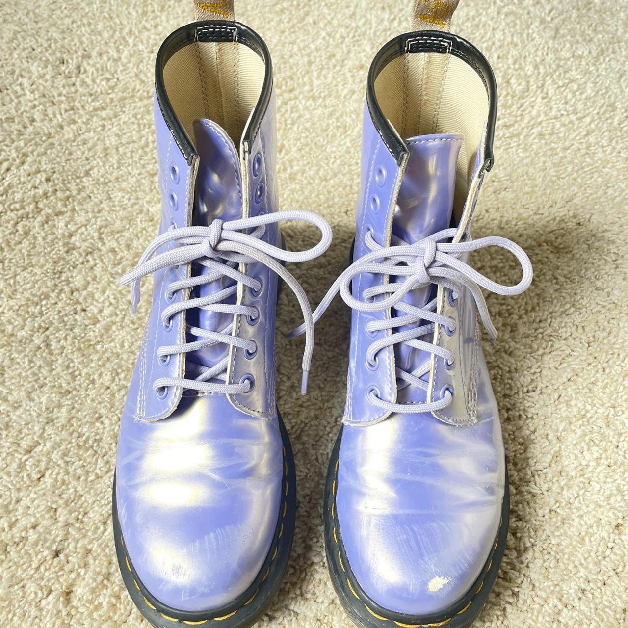 Martens purple iridescent color perfect Depop