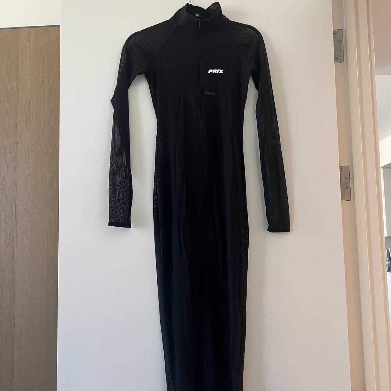 PRIX black maxi mesh dress/Never worn with tags... - Depop