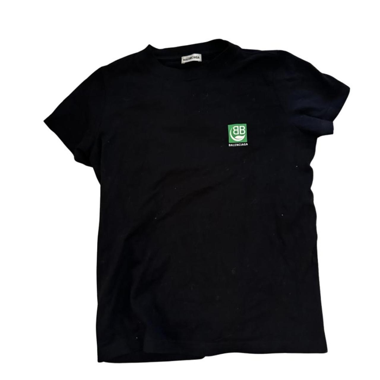 Balenciaga green logo shirt cheap