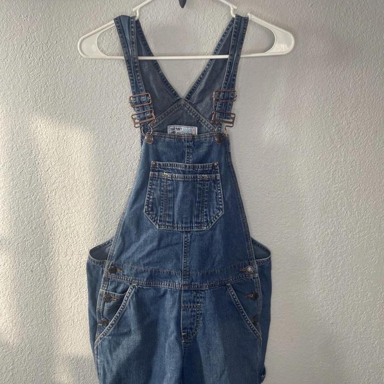 Old Navy Women's Navy Dungarees-overalls | Depop