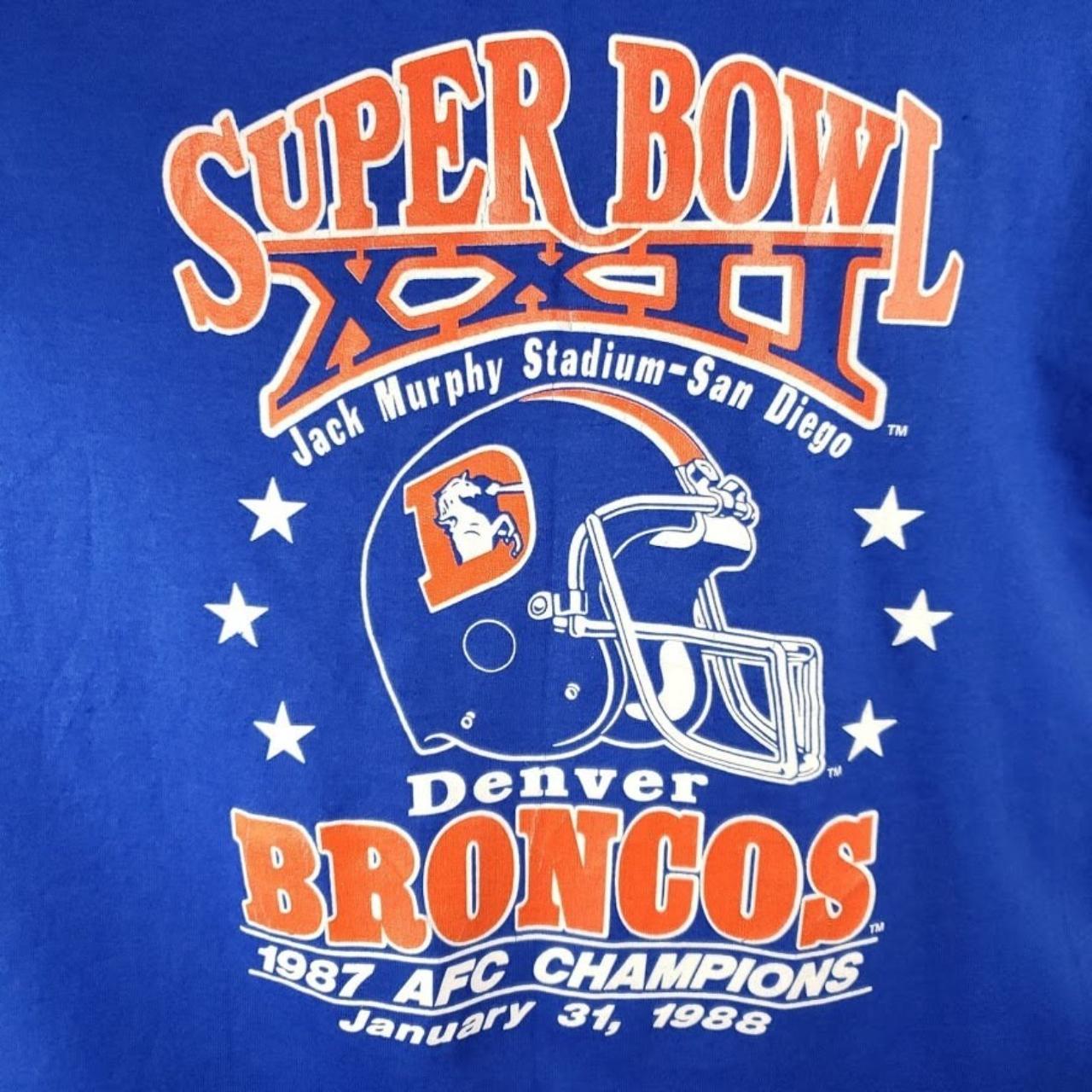 Vintage 80s Denver Broncos Sweatshirt Mens XL Deadstock Champion