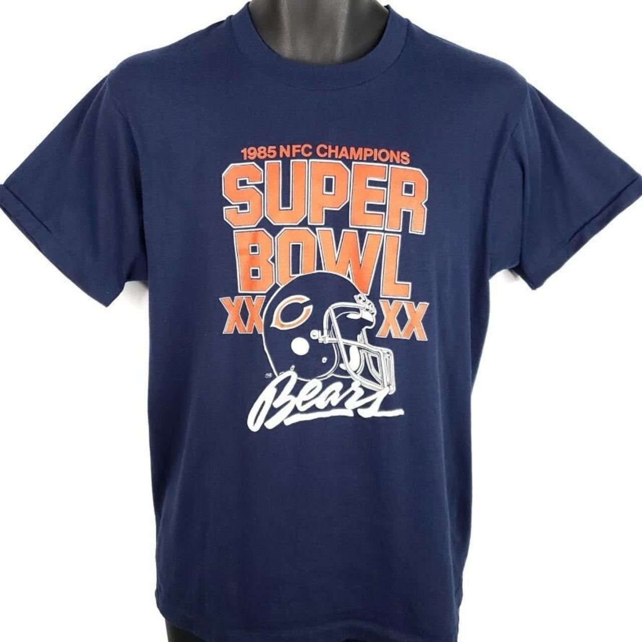 Vintage 1986 Chicago Bears Super Bowl XX Champions T-Shirt 