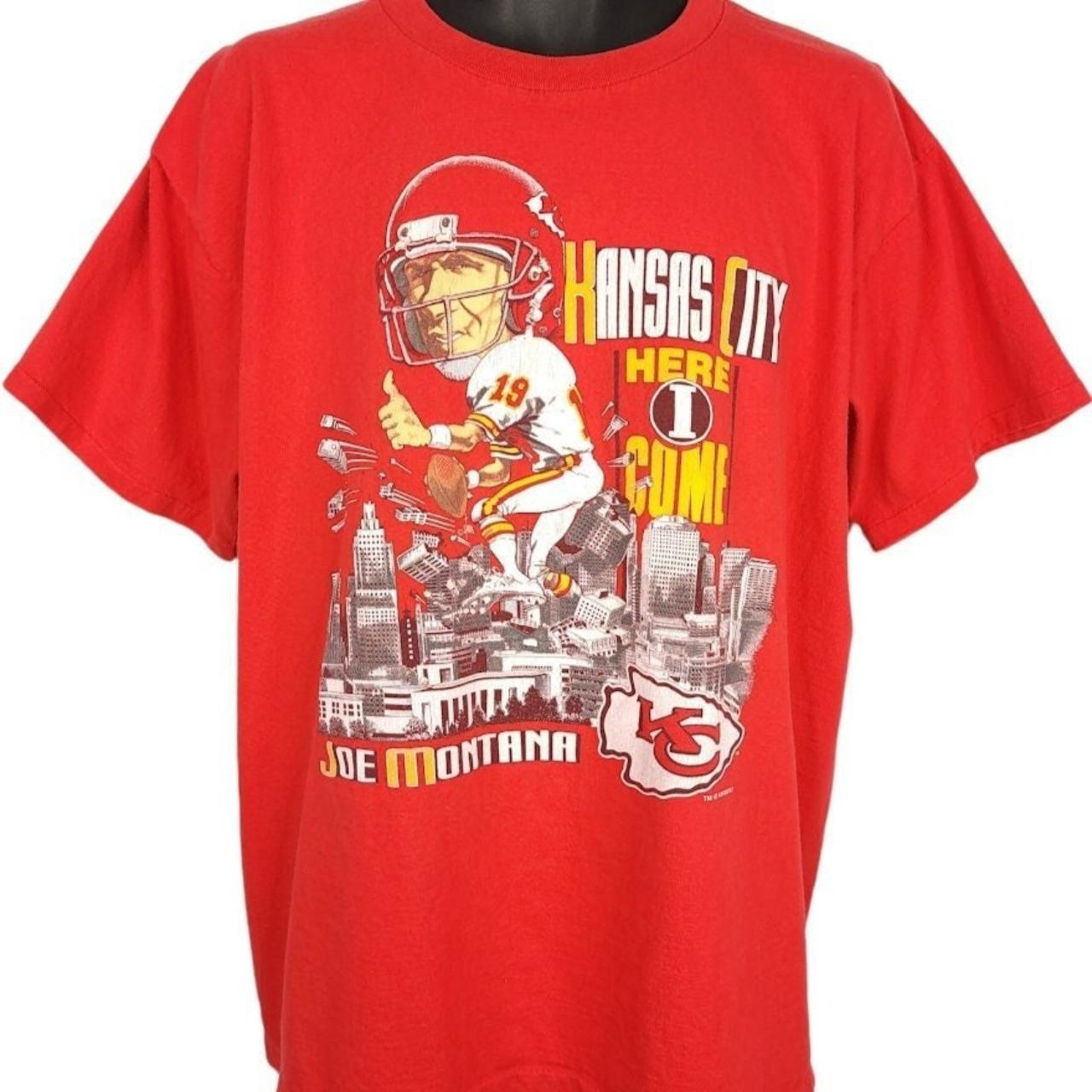 vintage joe montana t shirt