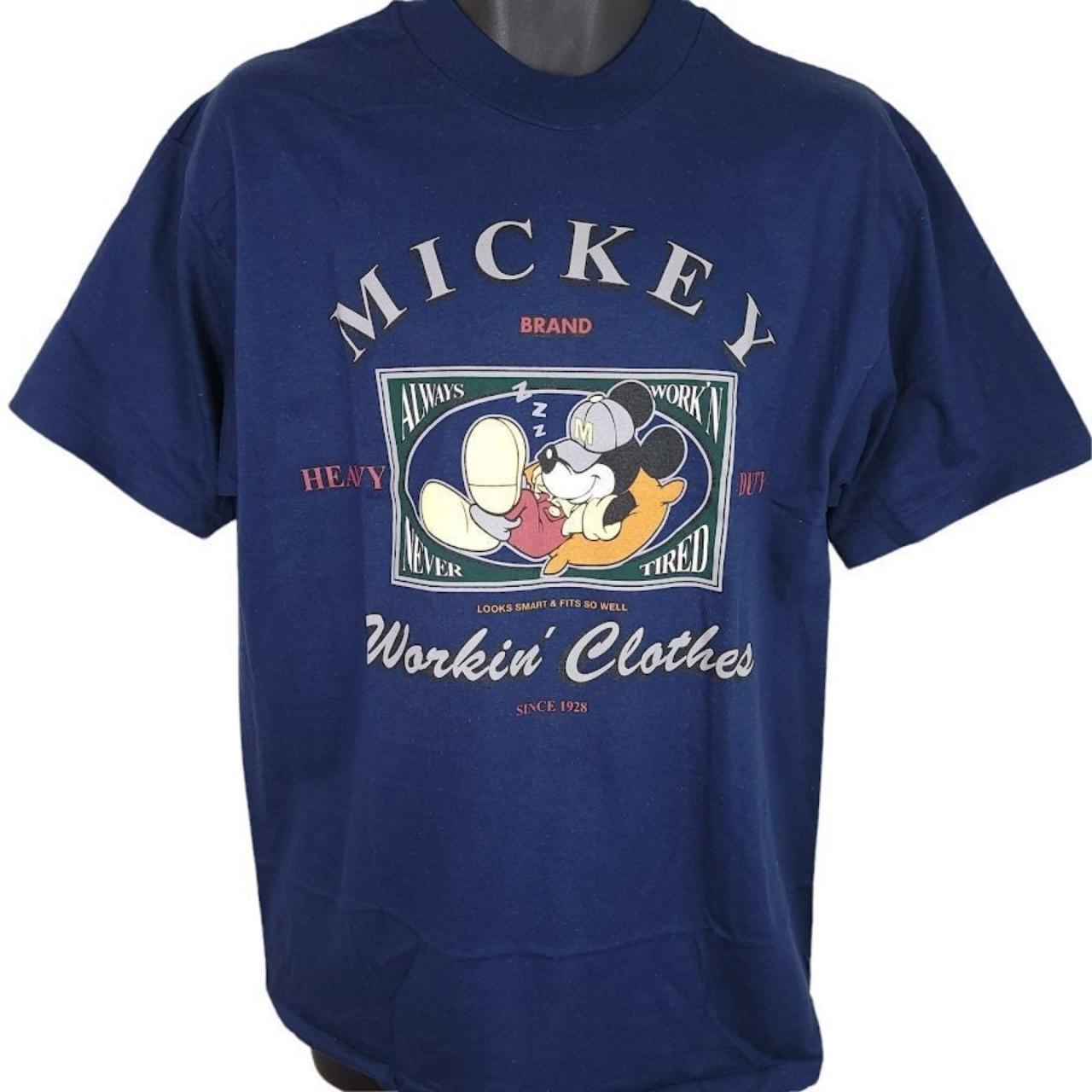 Vintage 90s Mickey USA Disney Store T-shirt Cool - Depop