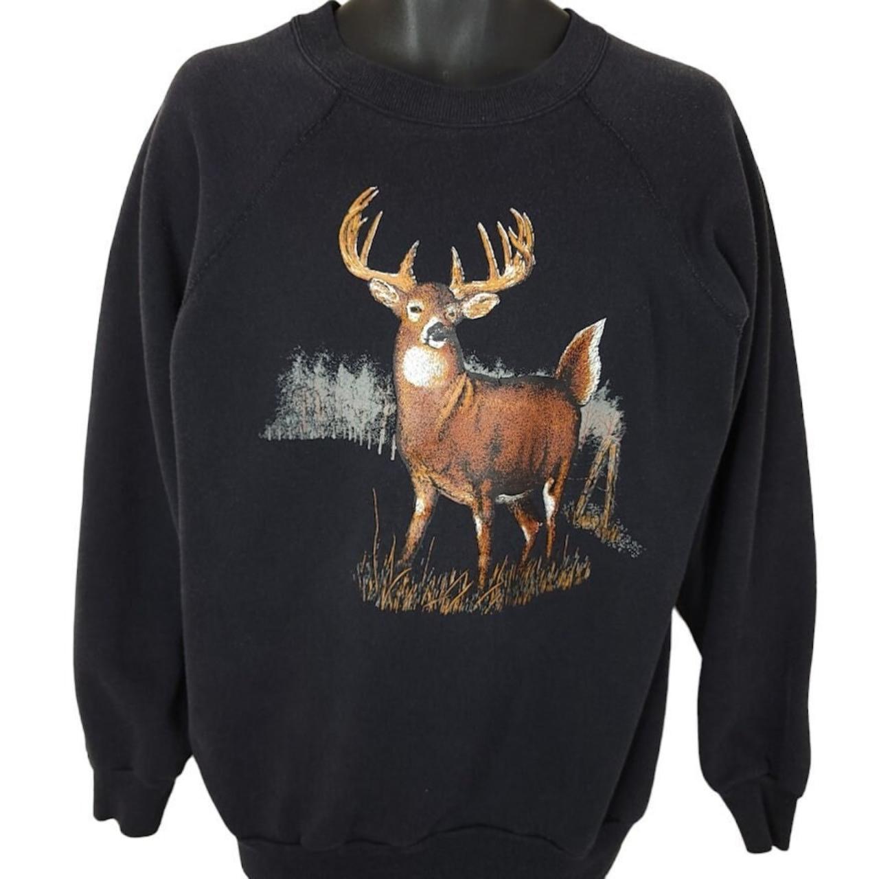 Deer discount sweatshirt mens