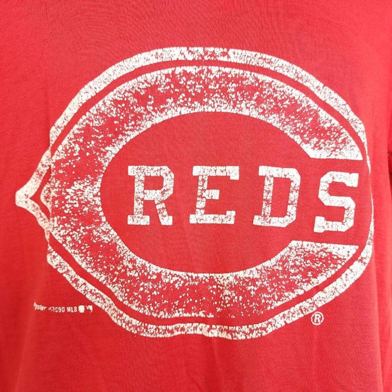 VINTAGE 80s ARTEX CINCINNATI REDS SHIRT size extra - Depop