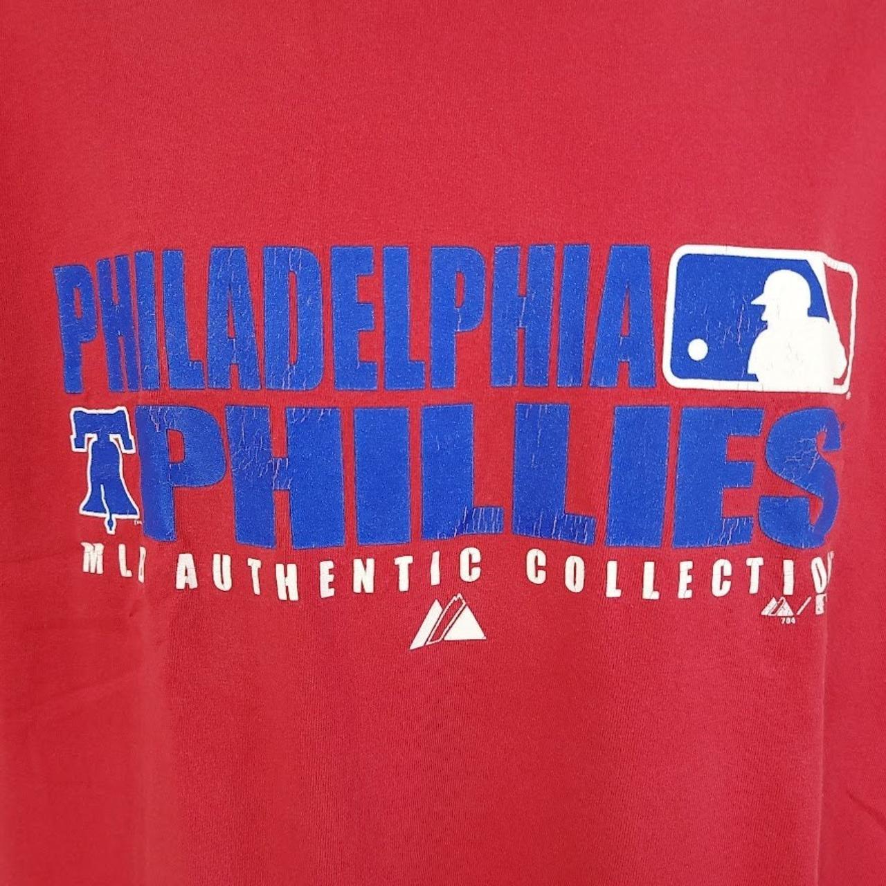 00's MLB Philadelphia Phillies Custom Crop T Shirt - Depop