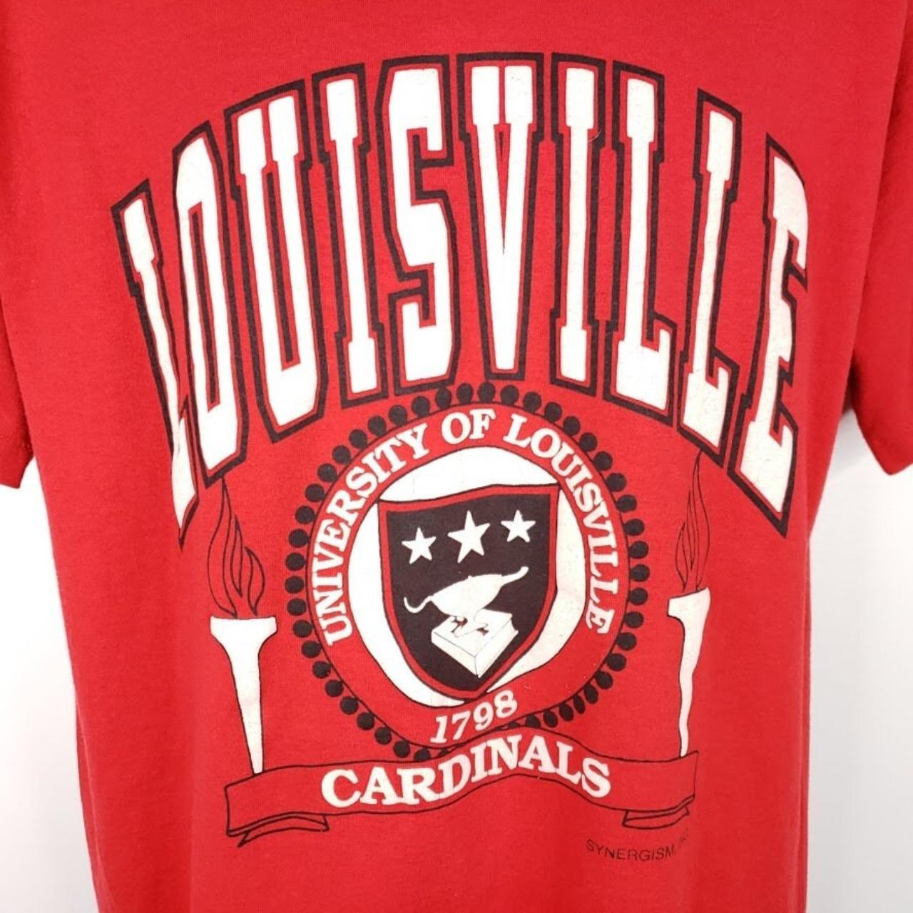 Vintage Louisville Cardinals Sweatshirt Mens XL Red Crewneck 90's