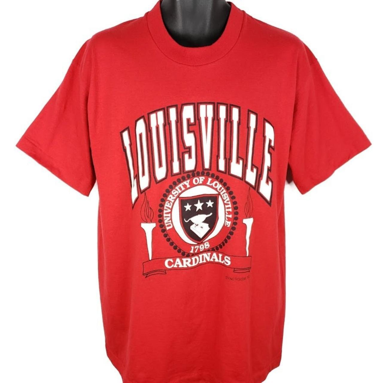 Vintage Louisville Cardinals Sweatshirt Mens XL Red Crewneck 90's USA Made