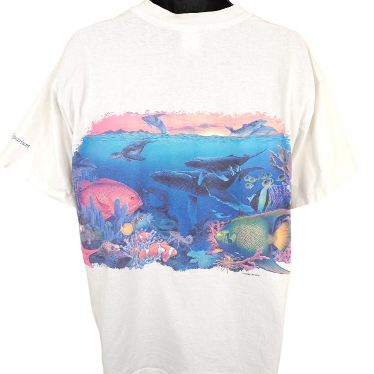 Humpback Whales T Shirt Mens Size XL Vintage 90s New - Depop