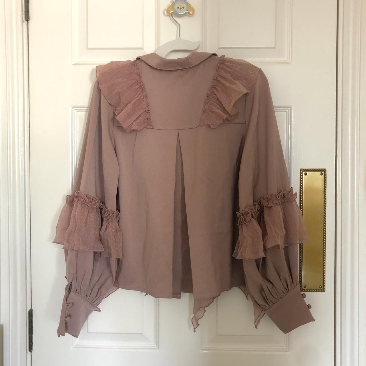 Women's Pink and Purple Blouse | Depop