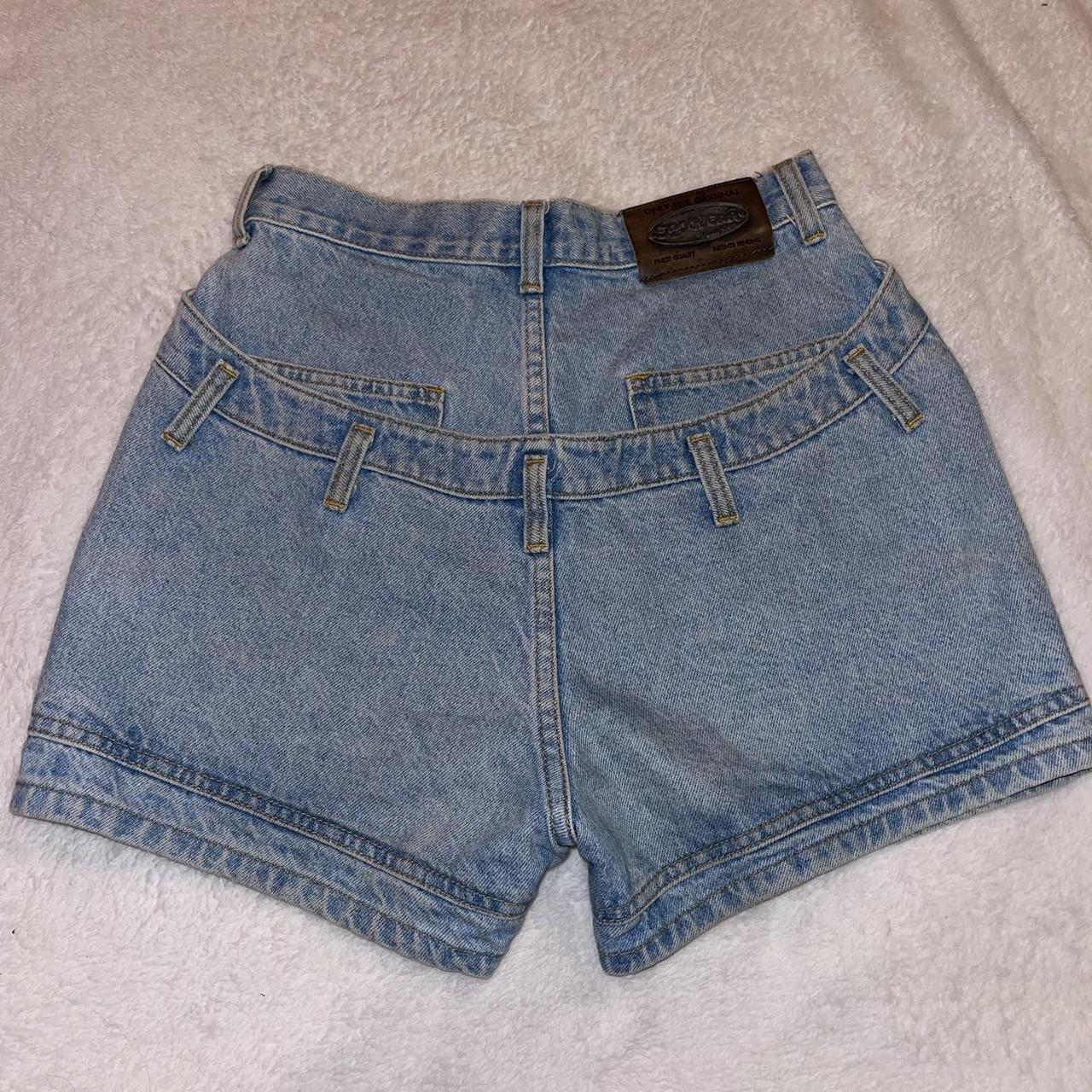 Vintage, authentic sagwear denim, high waisted shorts - Depop