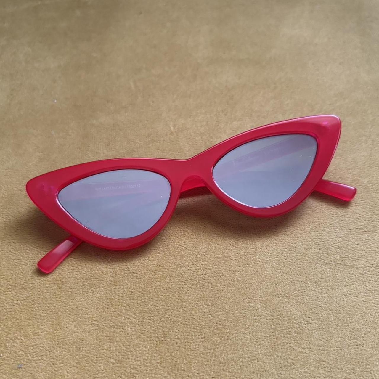 Red Adam Selman x Le Specs Lolita cat eye sunglasses | Depop