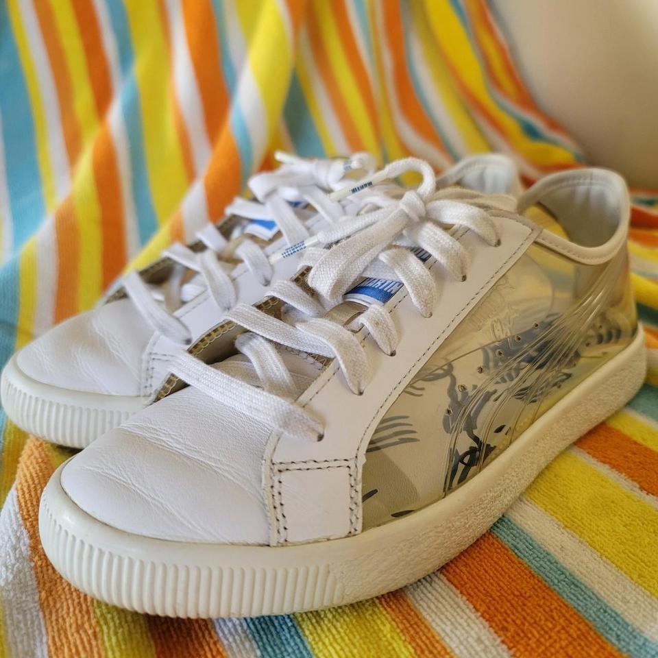 Puma x Shantell Martin Clyde. Clear white. Men s. Depop