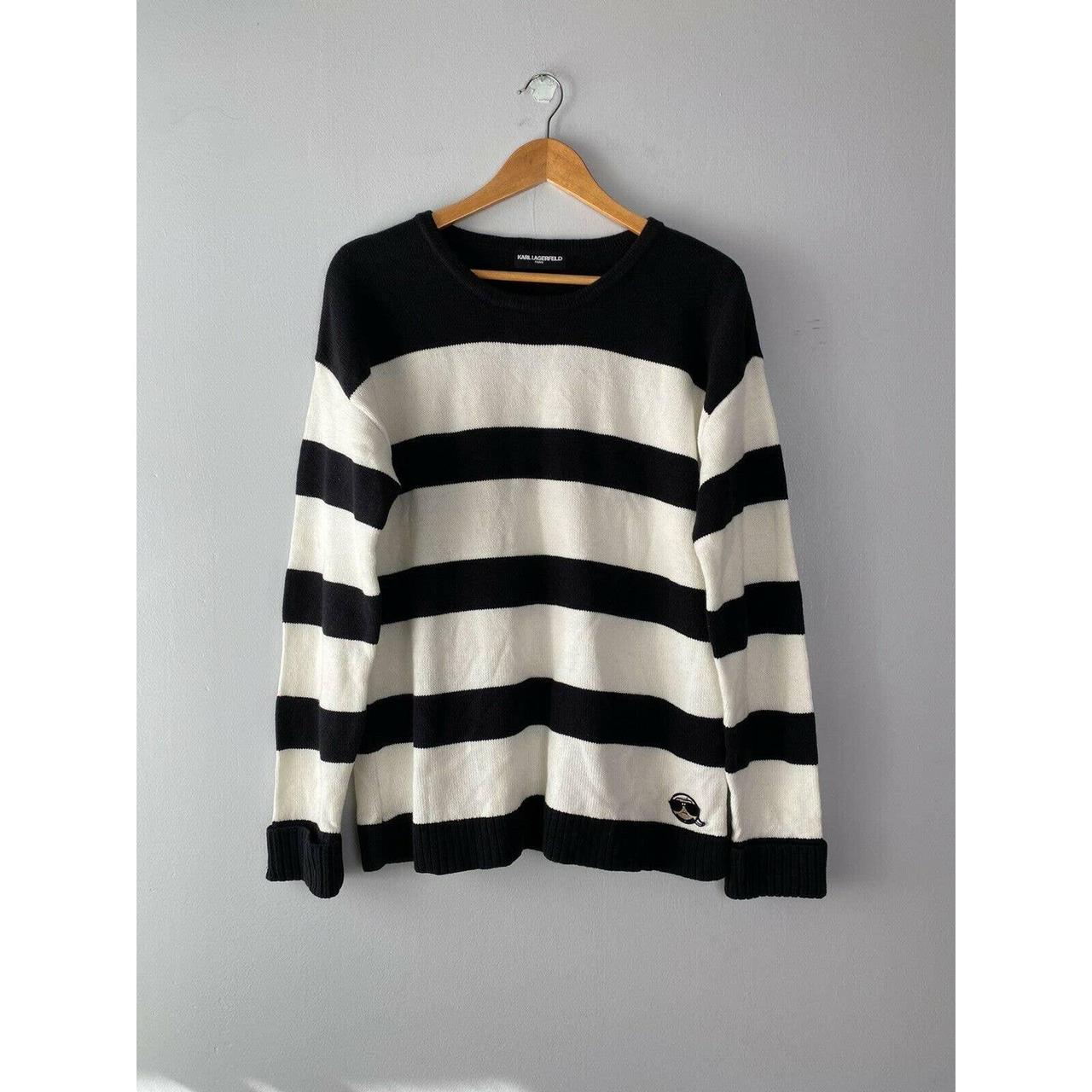 Karl lagerfeld hot sale striped sweater