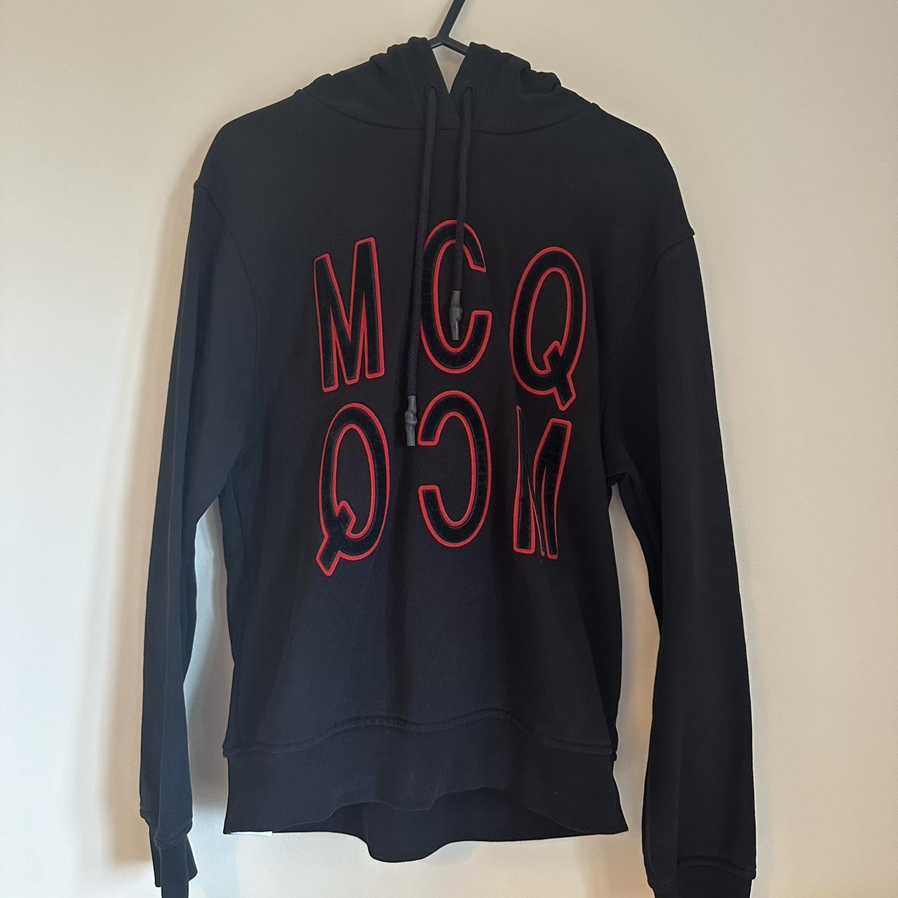 Women s Alexander McQueen black hoodie size. Depop