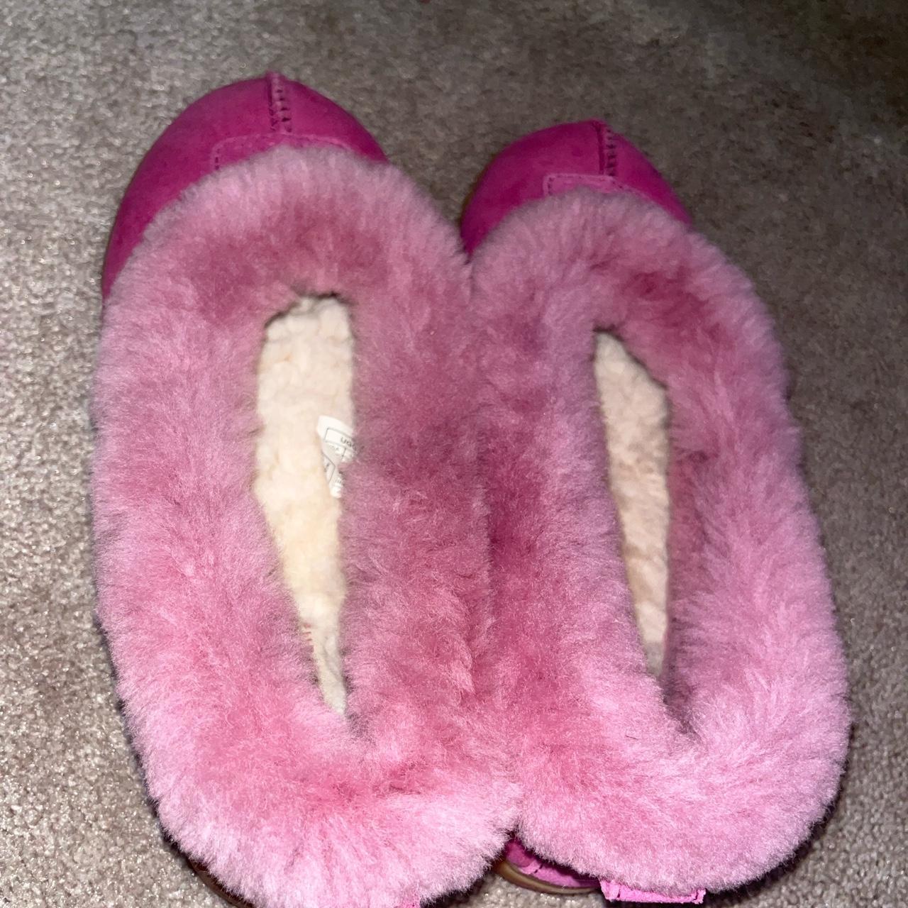 Very RARE pink UGG slippers size women 8 Amazing... - Depop