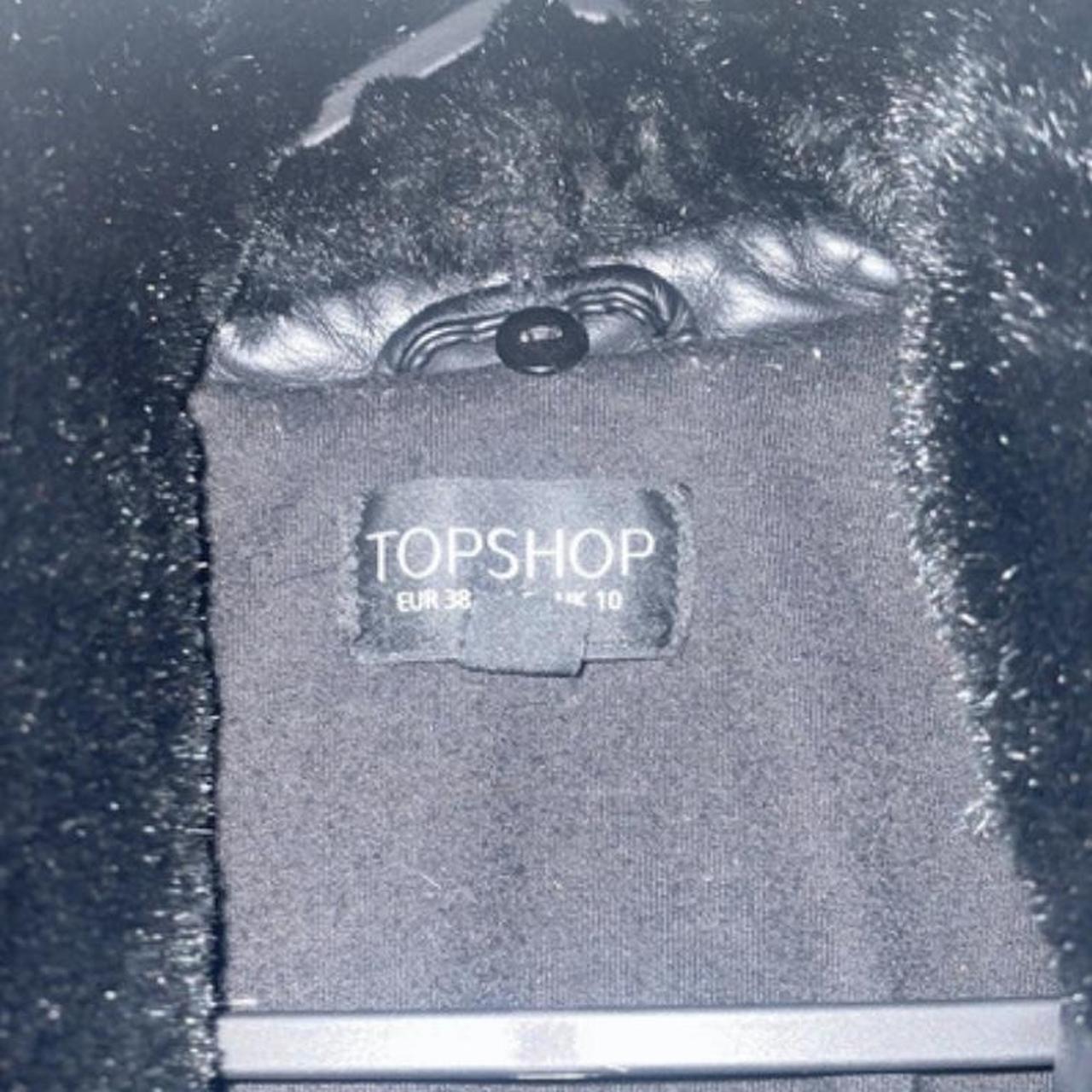 biker jacket with fur collar. Absolutely... Depop