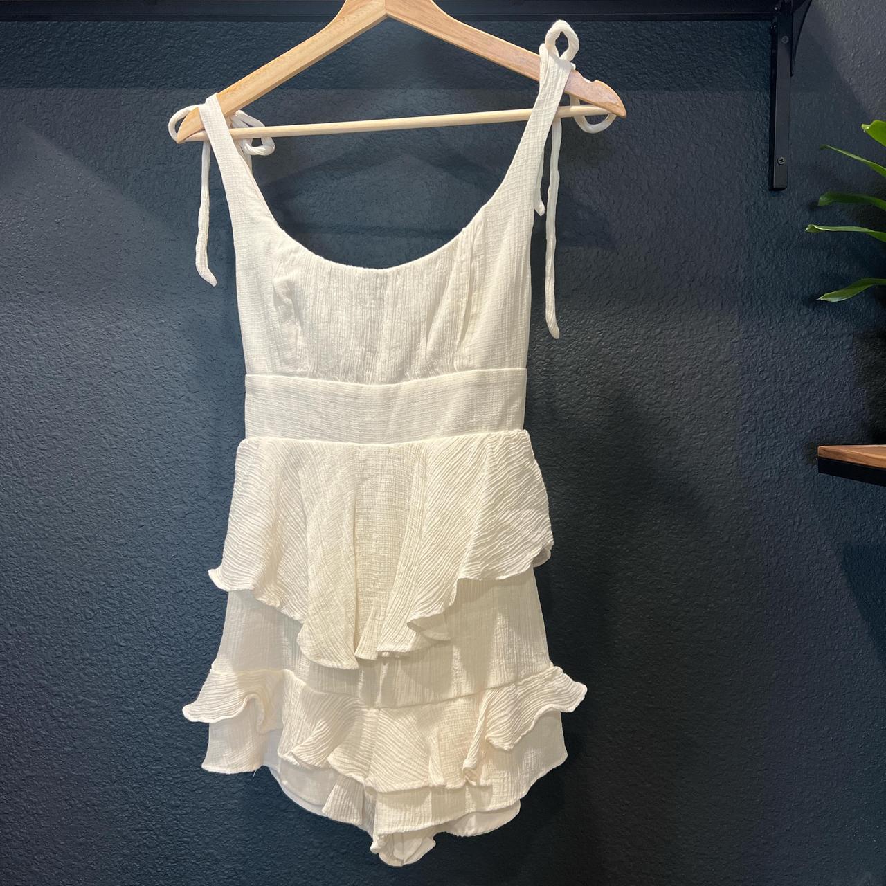 Saints Secrets white adjustable tie romper S Depop