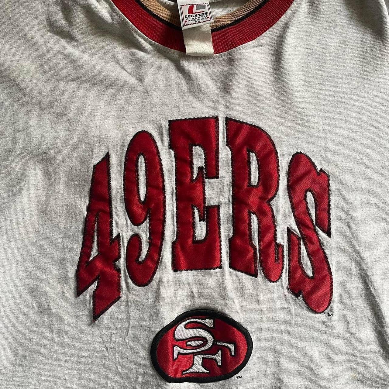 vintage 90s SAN FRANCISCO 49ERS EMBROIDERED T-Shirt L nfl football  california