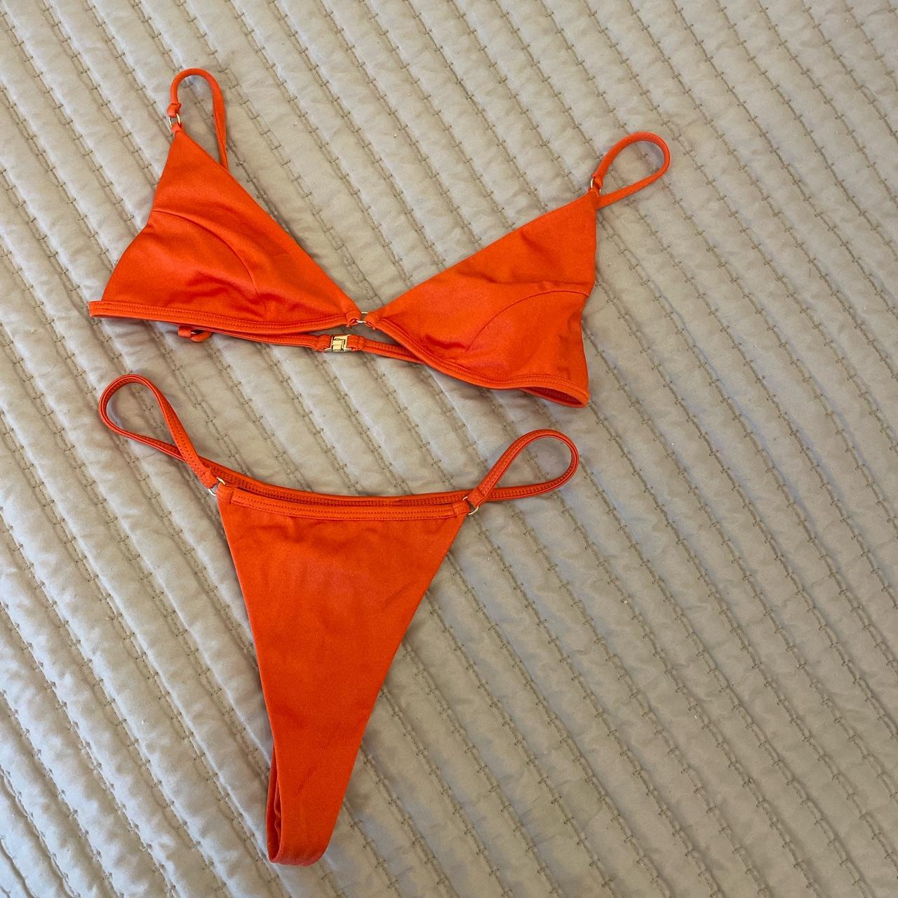 Womens Orange And Red Bikinis And Tankini Sets Depop