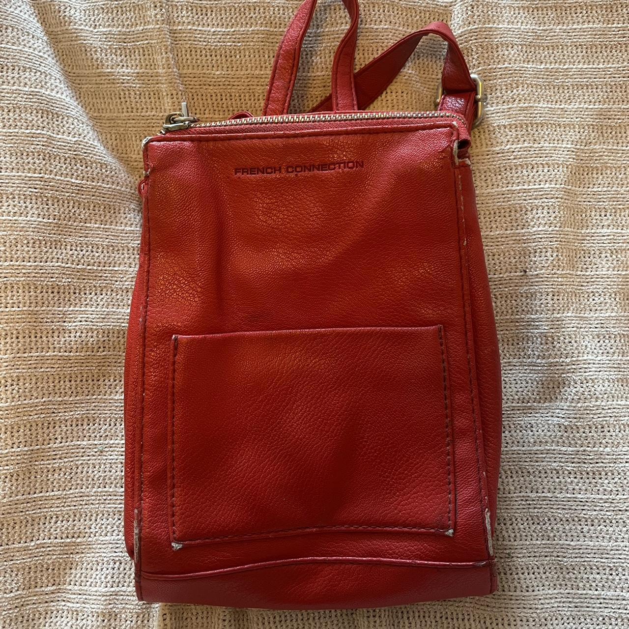 French connection mini leather backpack. Signs of