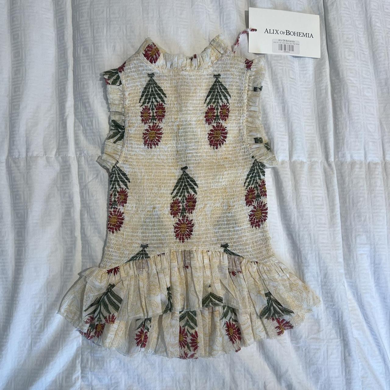 Alix of Bohemia Women's Crop top - Cream/Multi - … - image 1