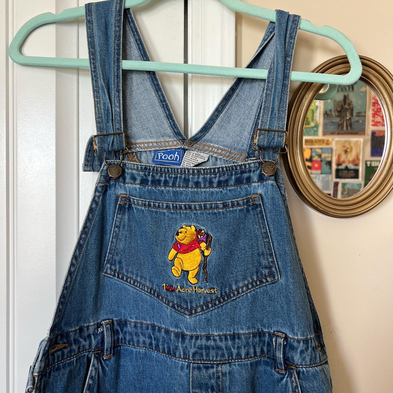 vintage pooh overalls!! in great condition and would... - Depop