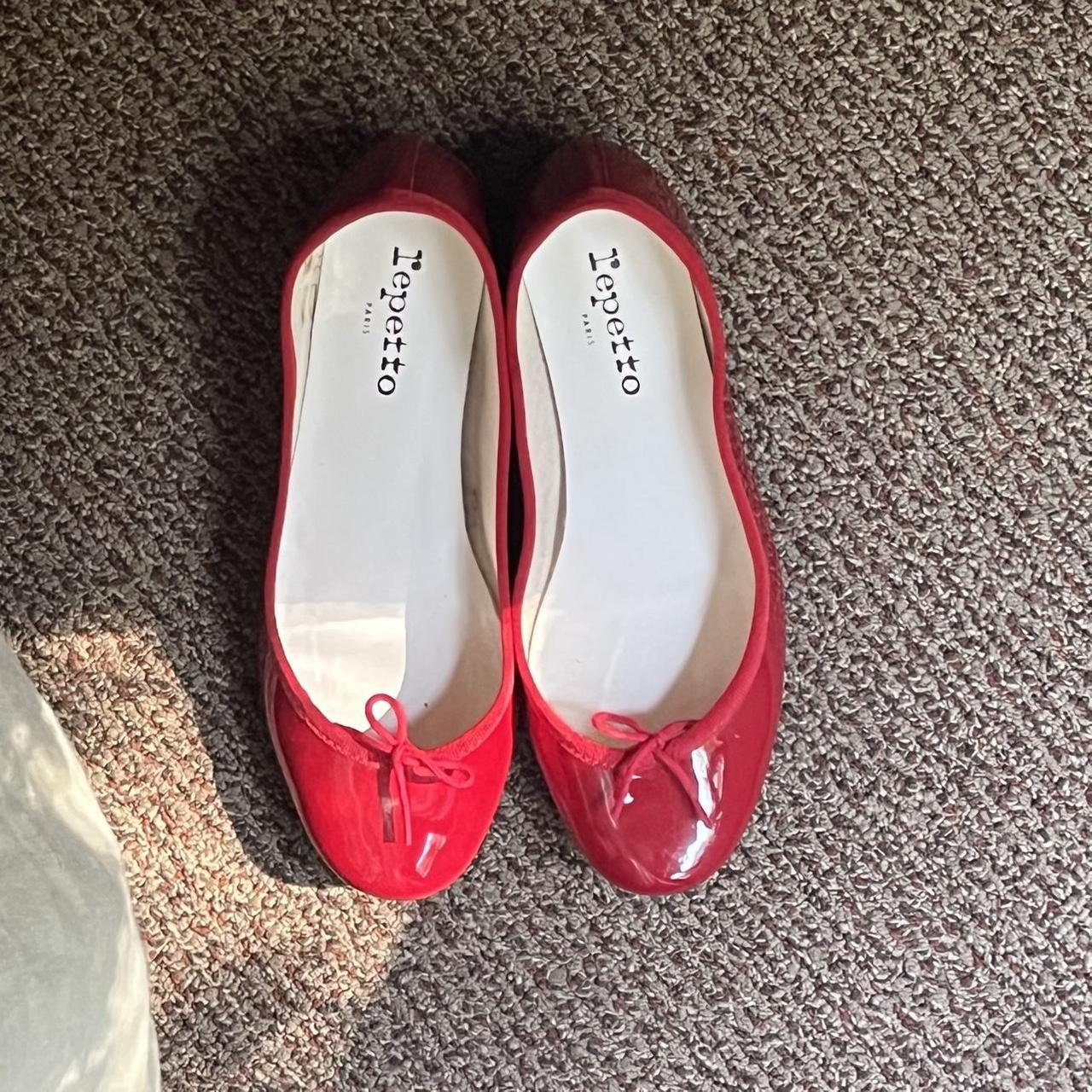 Red Repetto Camilles 🍒 size 37 or US 7 the IT shoe... - Depop