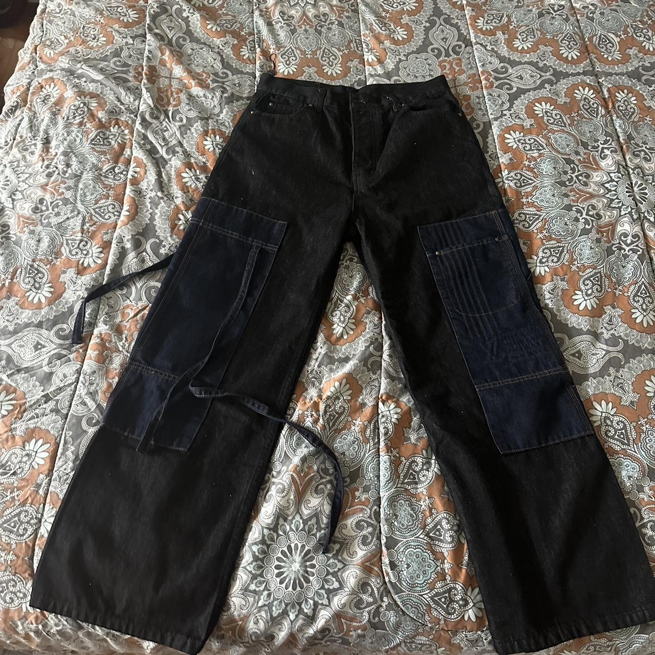 custom Louis Vuitton jeans made from old Louis purse - Depop
