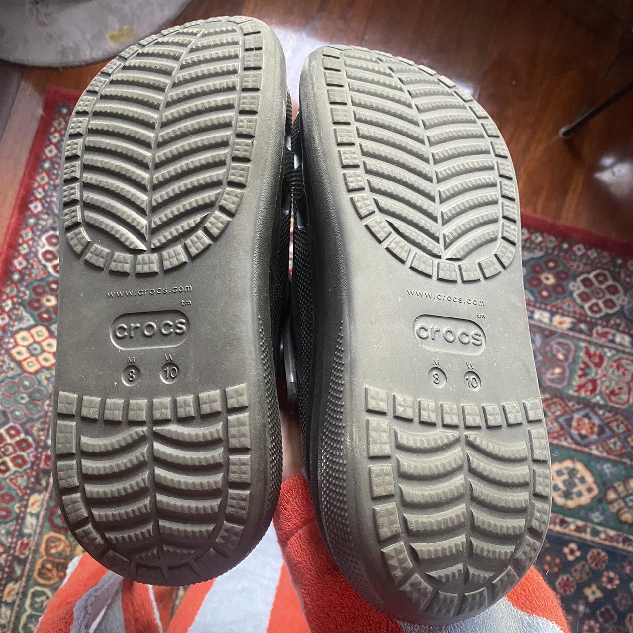 crocs platform, size women’s 10 / men’s 8 black... - Depop