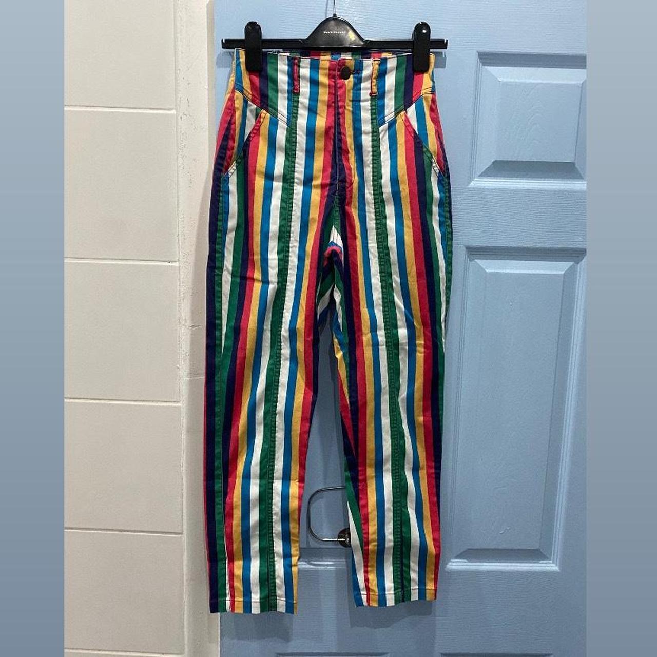 Multi coloured shop striped jeans