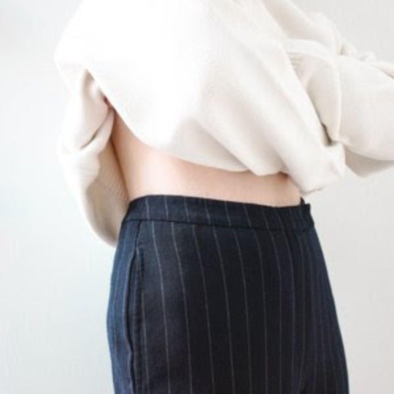 Source Unknown Women's Tailored Pants - Navy/Blac… - image 1