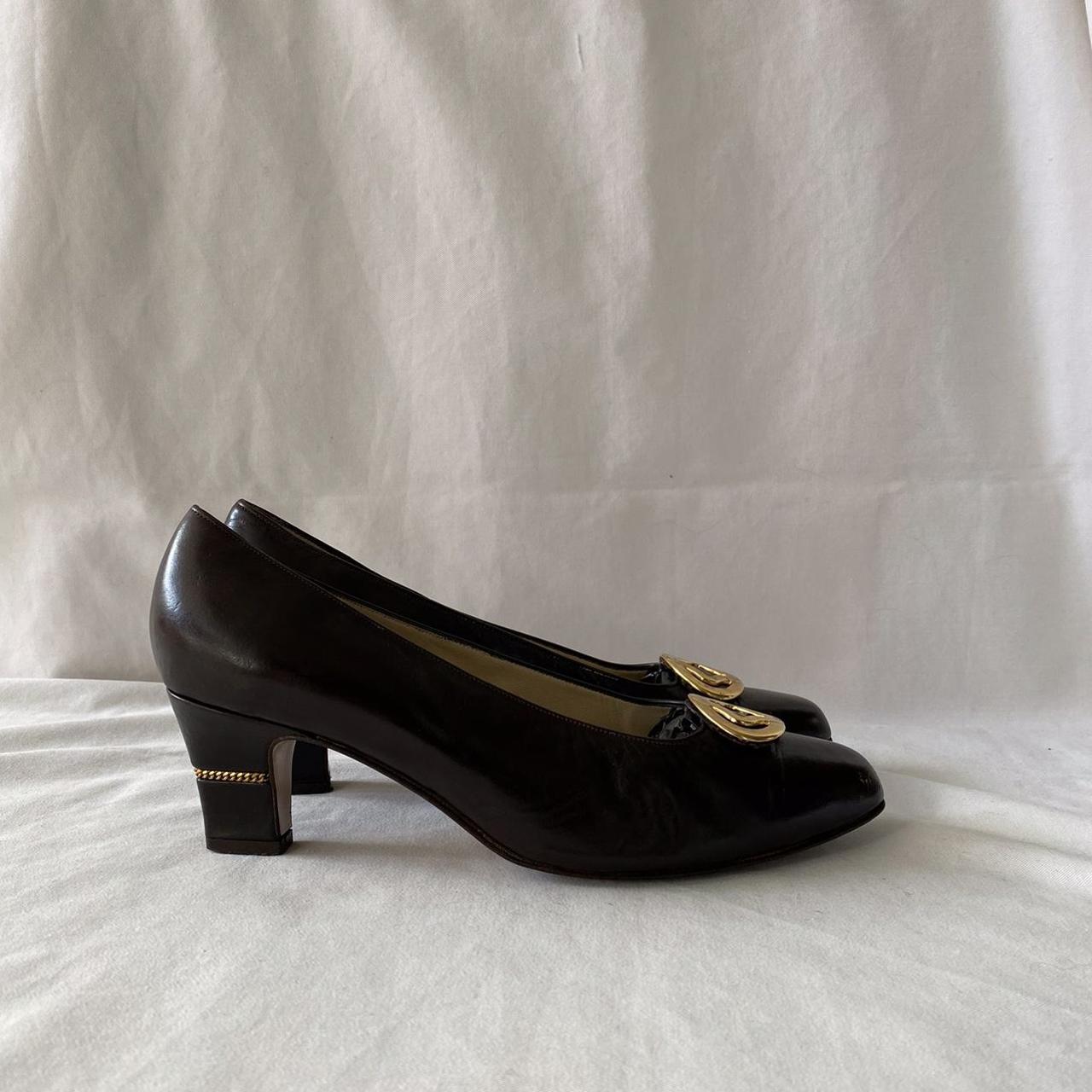 Bally Women's Brown and Gold Courts | Depop