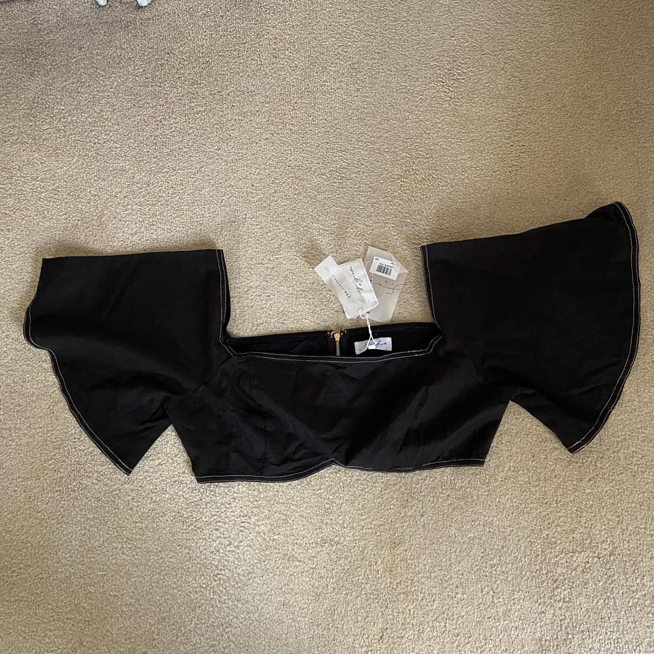 Agolde black/ grey denim mini skirt, size 28, seen | Depop