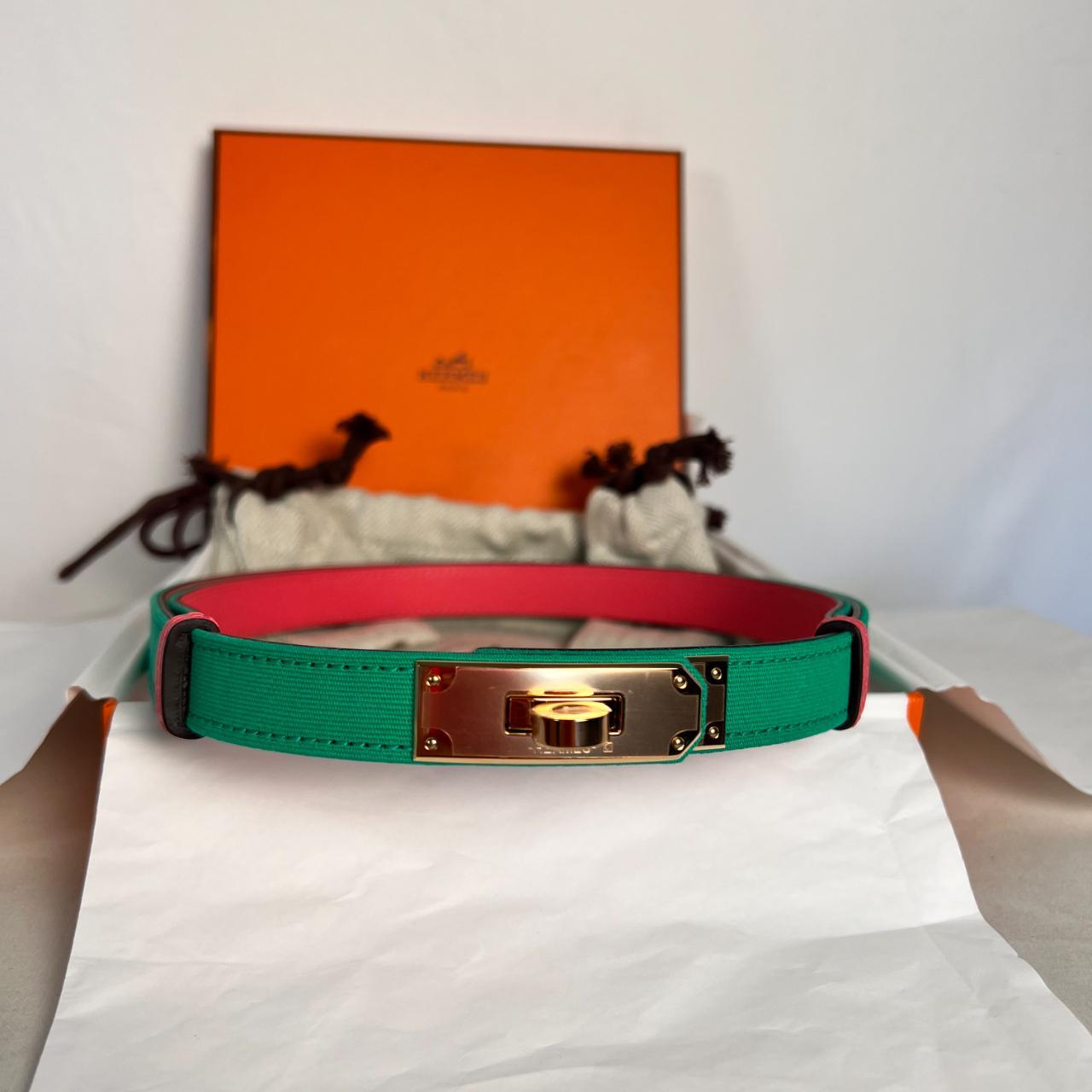 RARE* Authentic HERMES Kelly belt. Dual Colorway.... - Depop