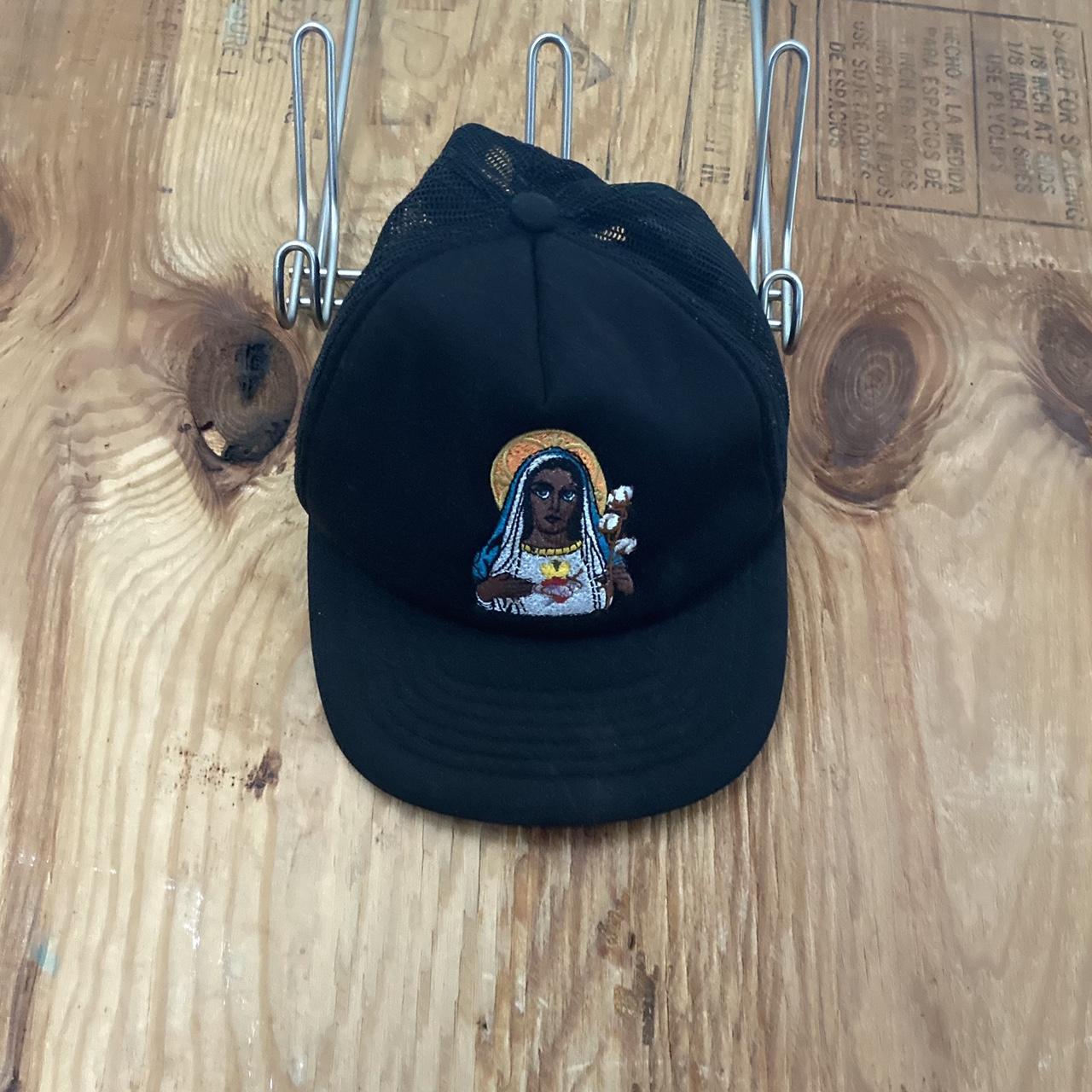 【Denim Tears】ブラックマドンナ Trucker Hat Denim Tears 'Black Madonna' Trucker Hat Quality | Depop
