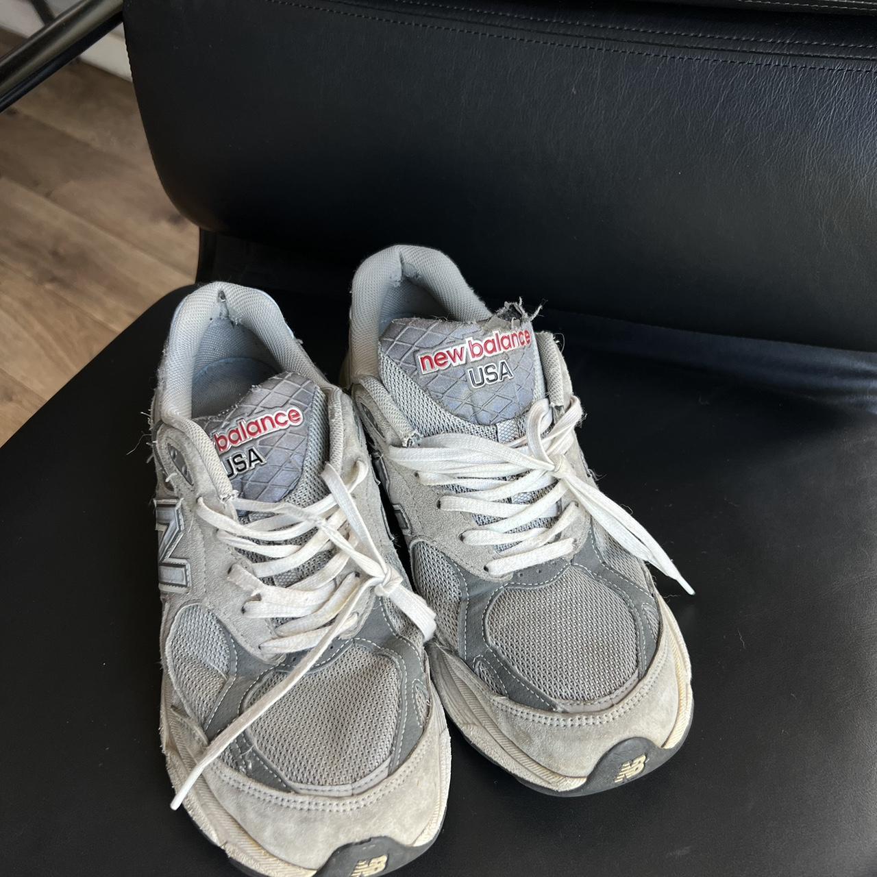 New Balance USA MADE Grey Size: 9 Slightly... - Depop