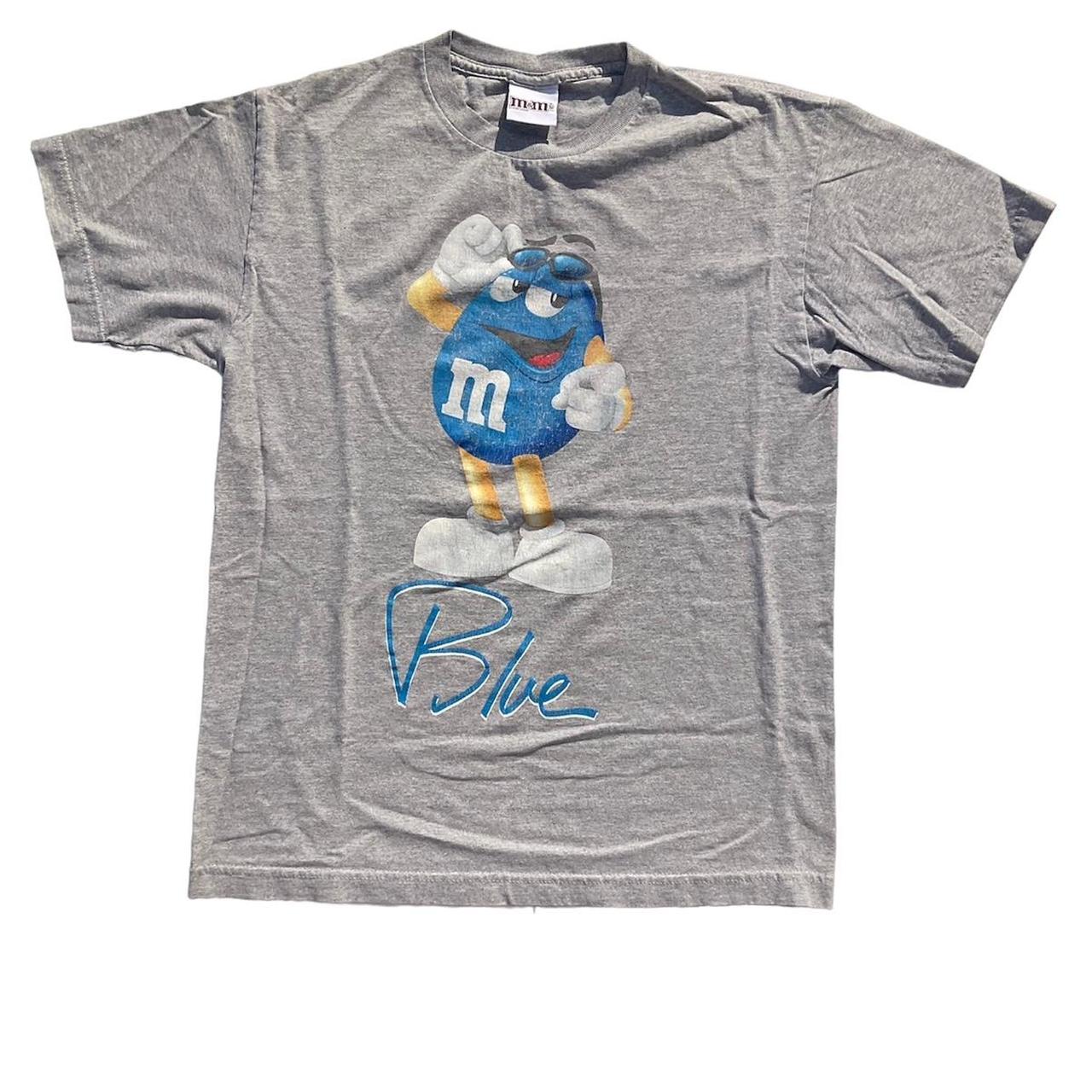 blue m&m t shirt