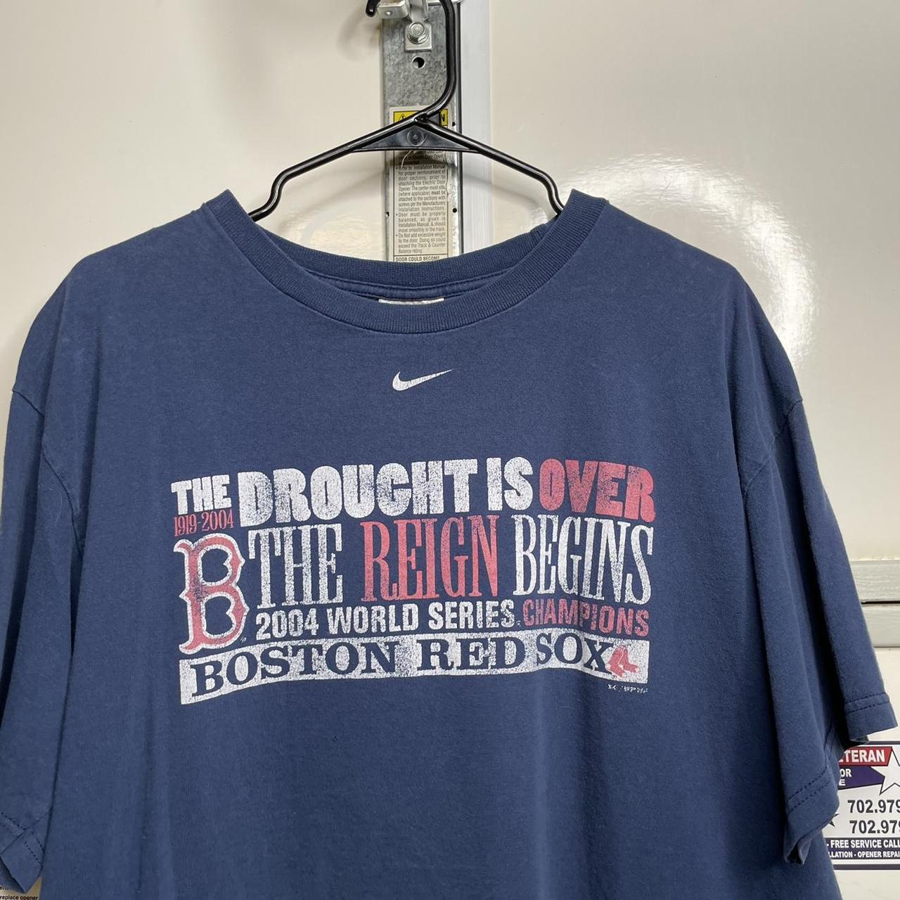 Nike, Shirts, Boston Red Sox Mlb Nike Centre Swoosh Tee