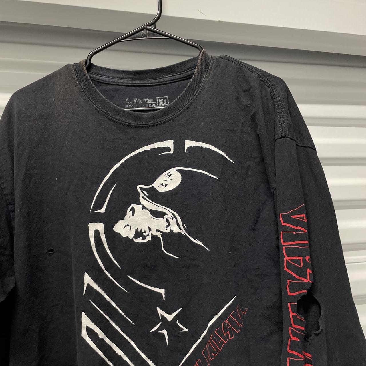 Vintage Y2K metal mulisha long sleeve graphic tee... - Depop