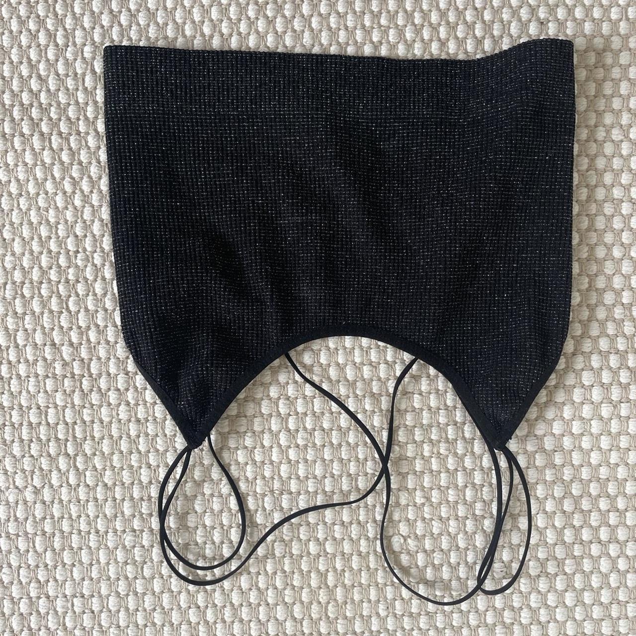 cute black glittery crop top from urban outfitters... - Depop