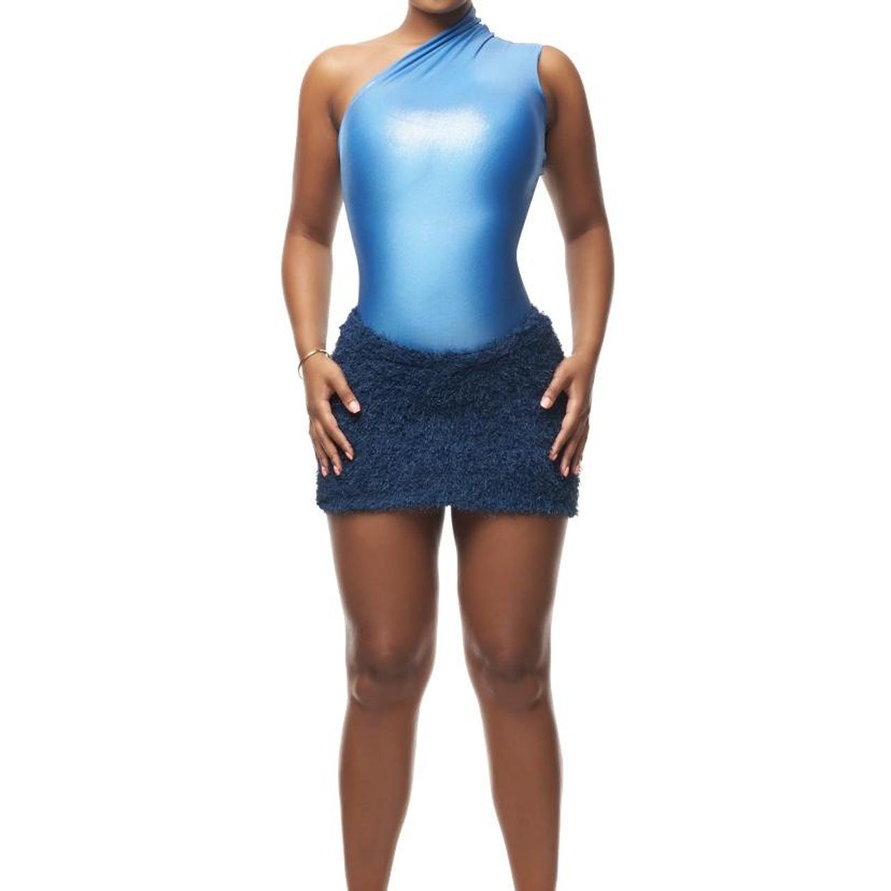 Women's Blue Bodysuit Depop