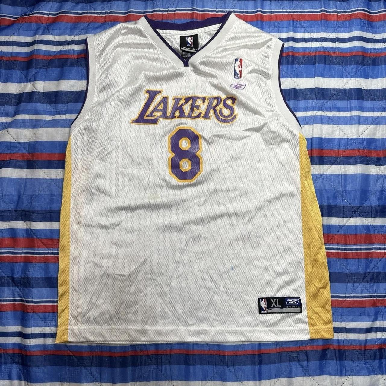 Vtg La Lakers Jersey Kobe Bryant 8 Reebok Nba 