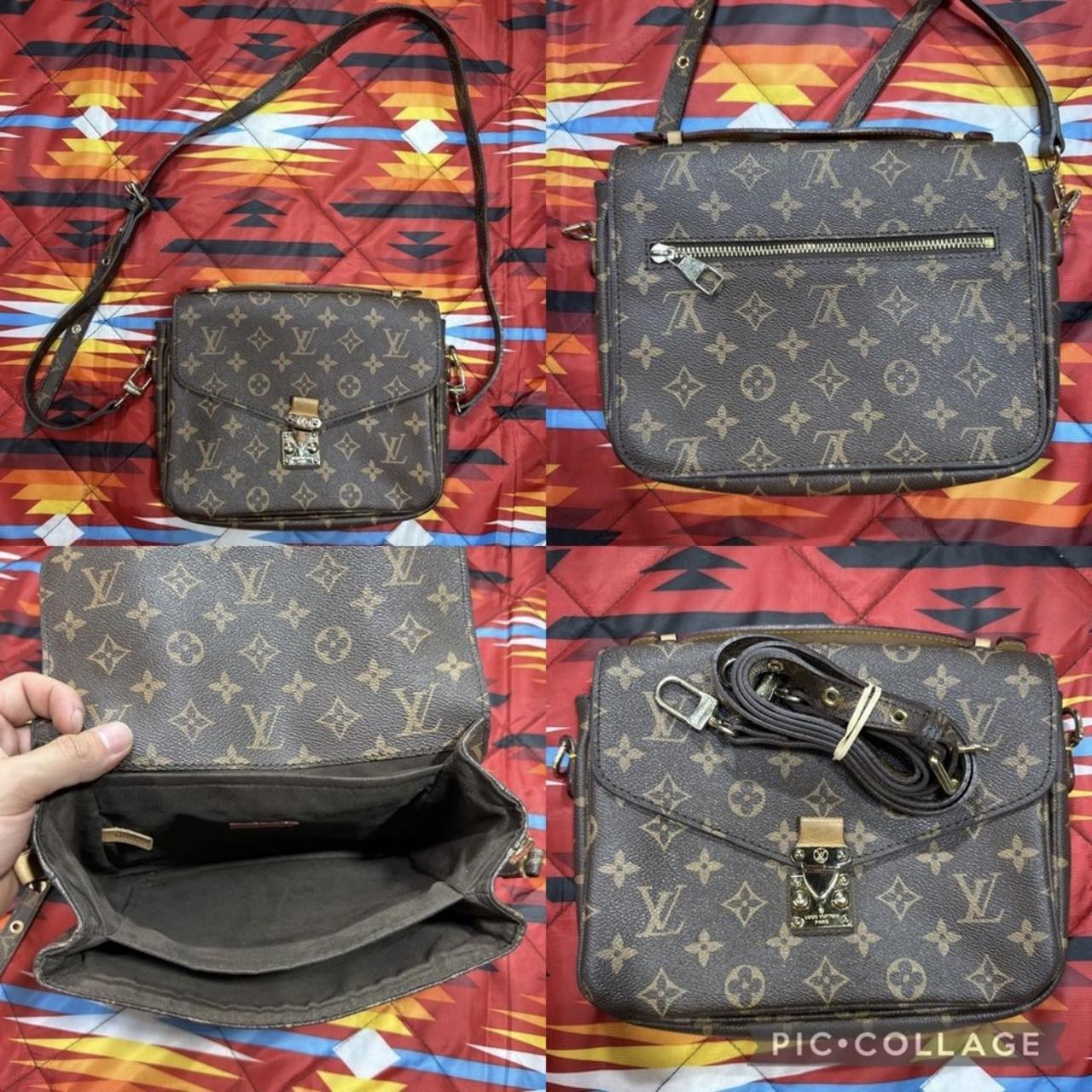 Louis Vuitton Pochette Métis Shoulder Bag Brown... - Depop