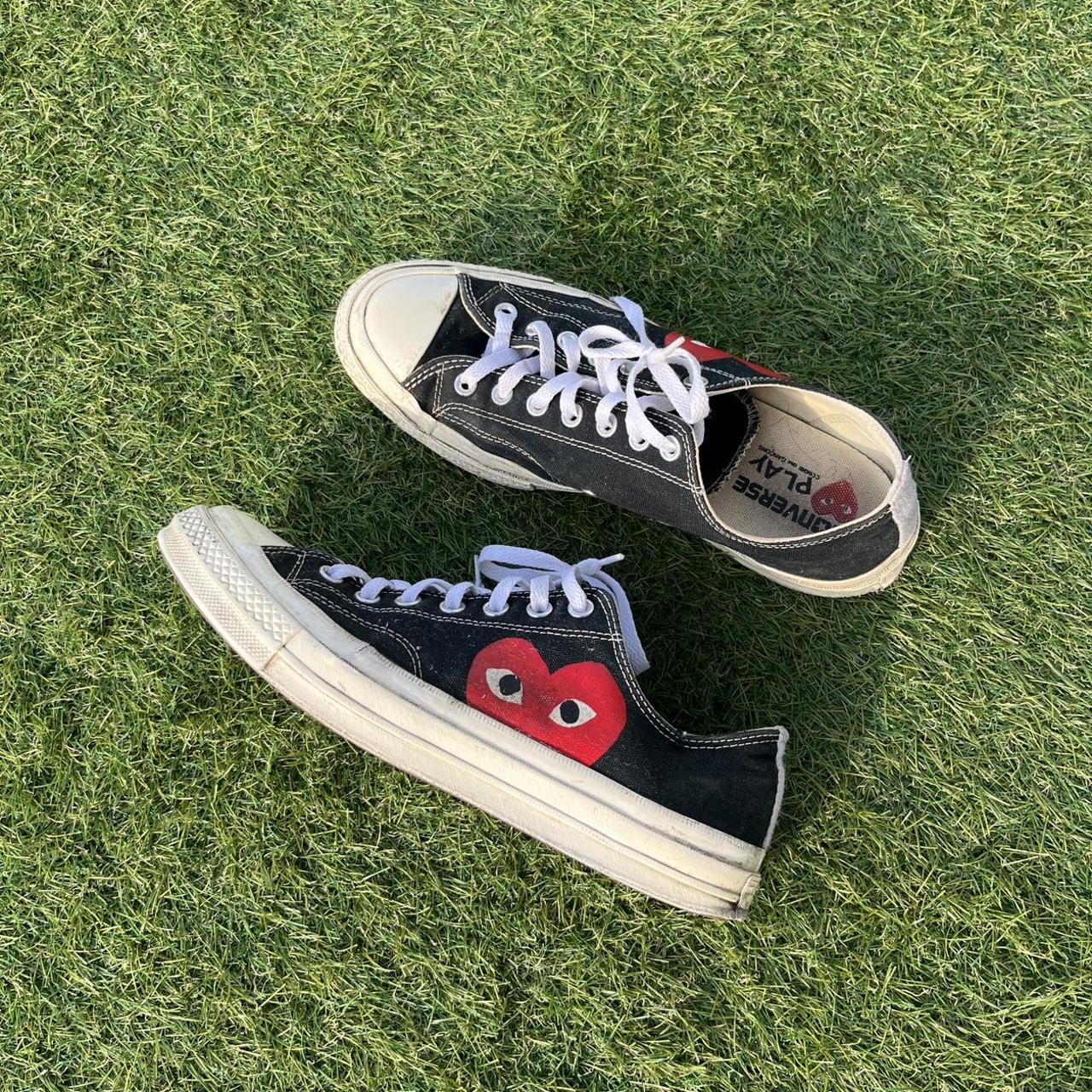 CDG X CONVERSE Dover street market flats. Size UK. Depop