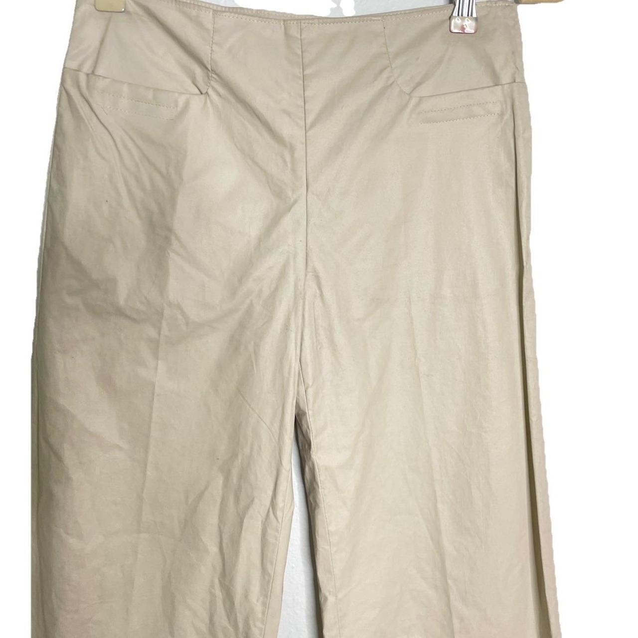 Miu Miu Women's Pants - Tan - 2 – Miu Miu Waxed C… - image 2