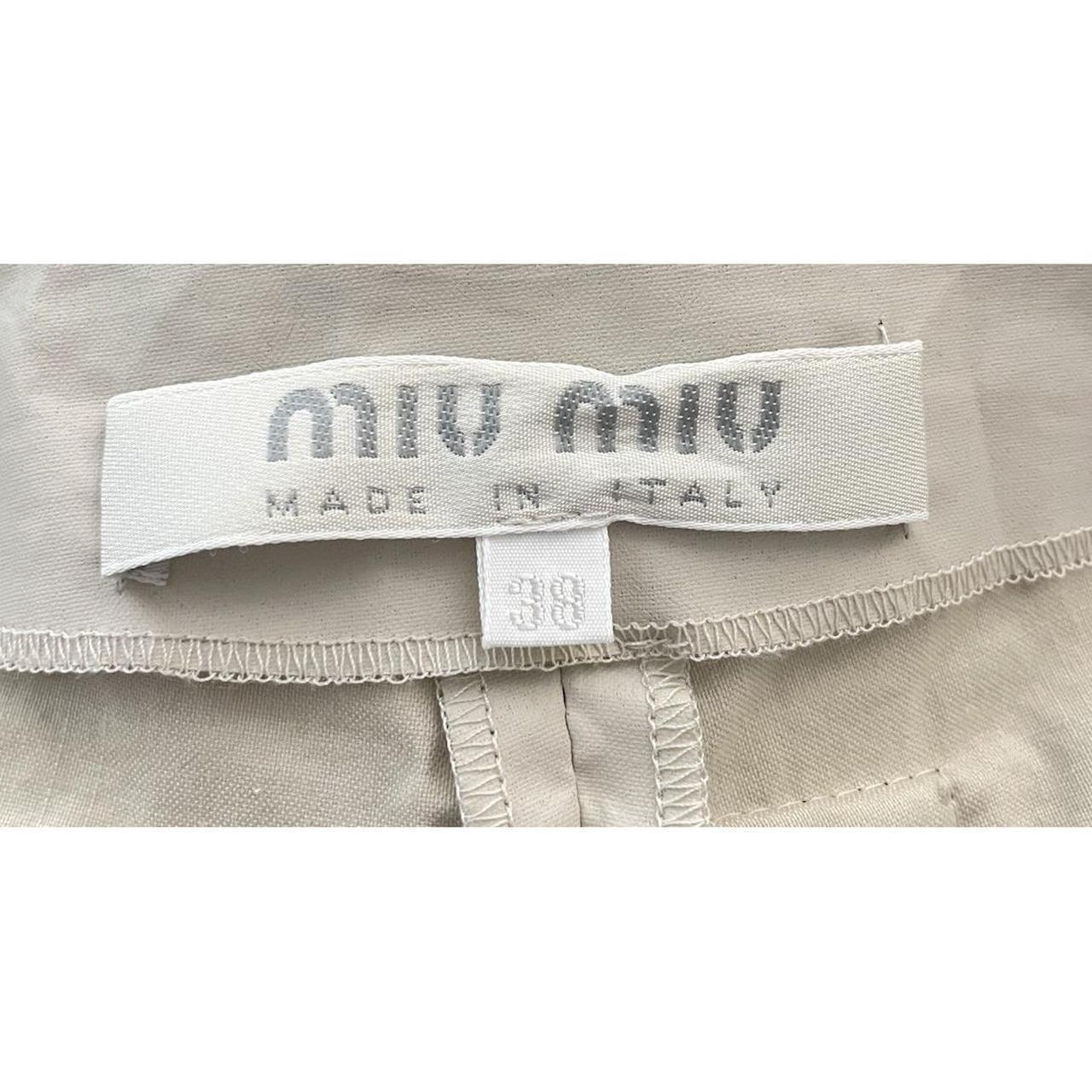 Miu Miu Women's Pants - Tan - 2 – Miu Miu Waxed C… - image 6