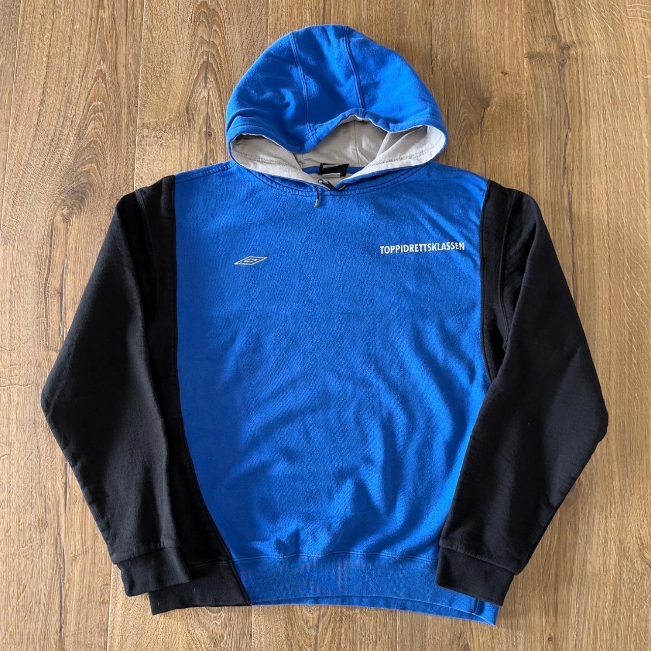 Umbro Men's Blue Hoodie Depop