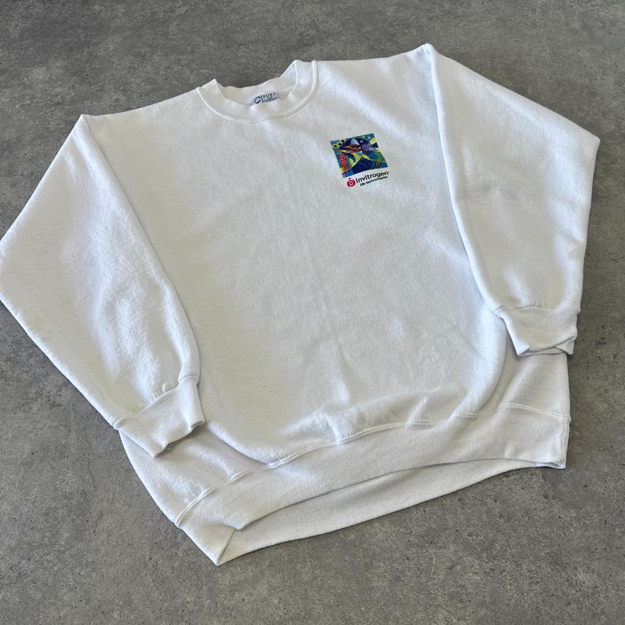 Men's White Sweatshirt | Depop